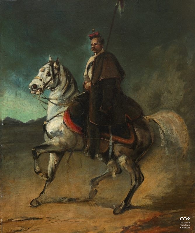Ludwik Popiel on Horseback