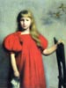 Girl in a Red Dress (Portrait of Jozefa Oderfeld)