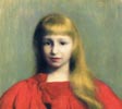 Dziewczynka w czerwonej sukience II (Portret Józefy Oderfeldówny)