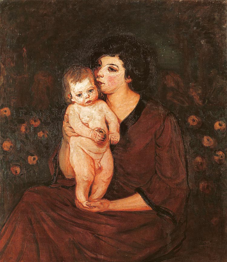 Portret kobiety z dzieckiem