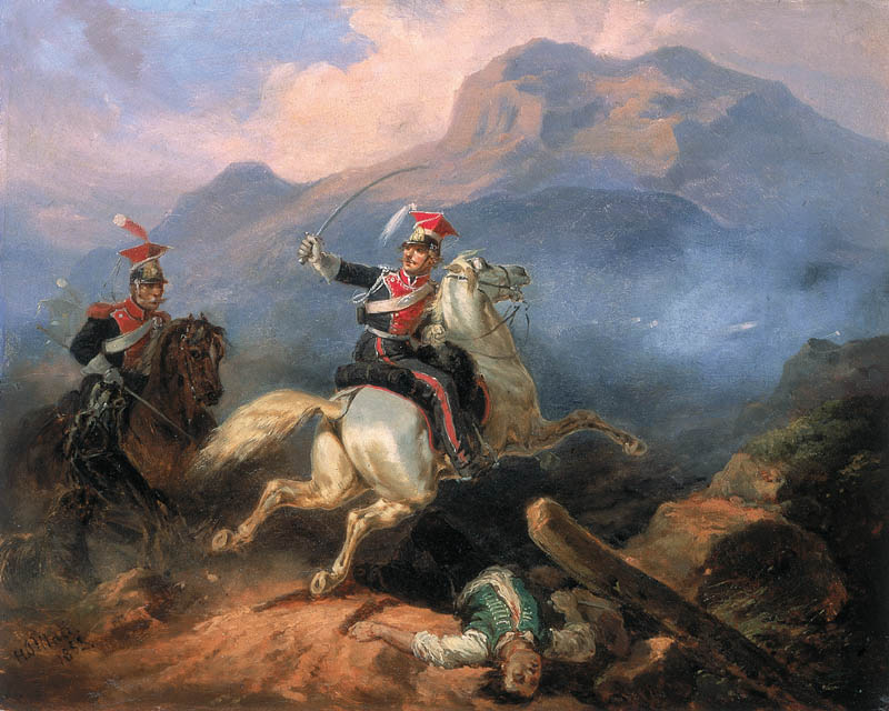 Kozietulski at the Battle of Somosierra