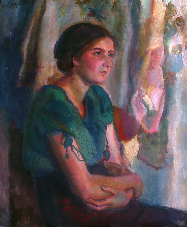 Girl in a Green Blouse