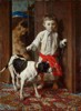 Portret syna artysty z psem