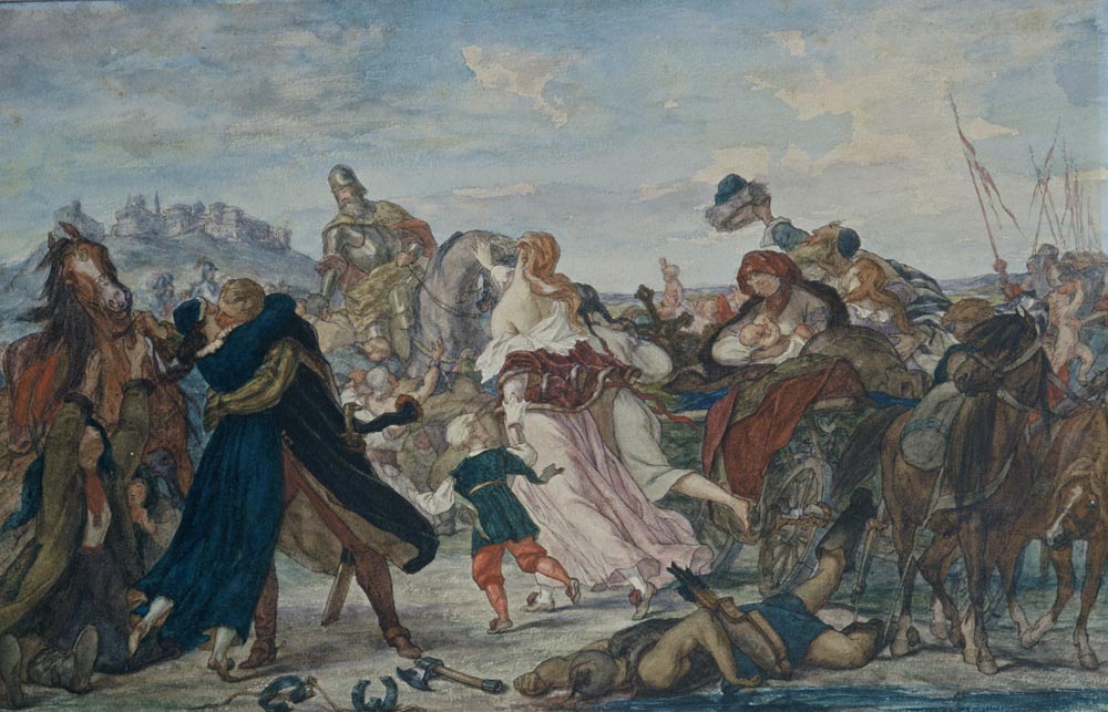Hetman Koniecpolski uwalnia jecw z niewoli tureckiej pod Haliczem