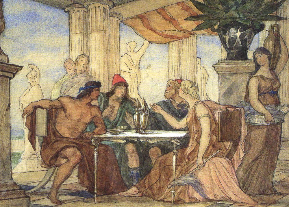 Helena sławiąca czyny Ulissesa