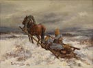Two Soldiers on a Sled