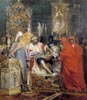 Wielki Ksi Aleksander Newski przyjmuje legatw papieskich