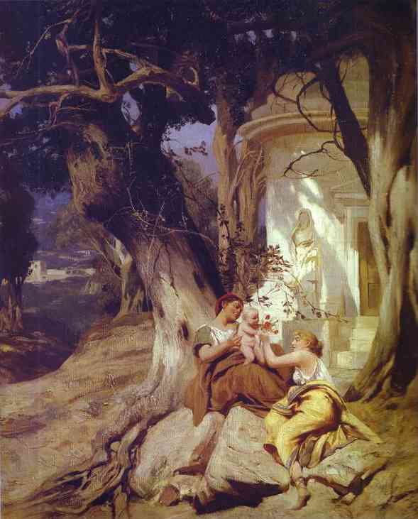 By a Temple (Idyll)