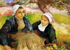 Two Breton Women with a Basket of Apples