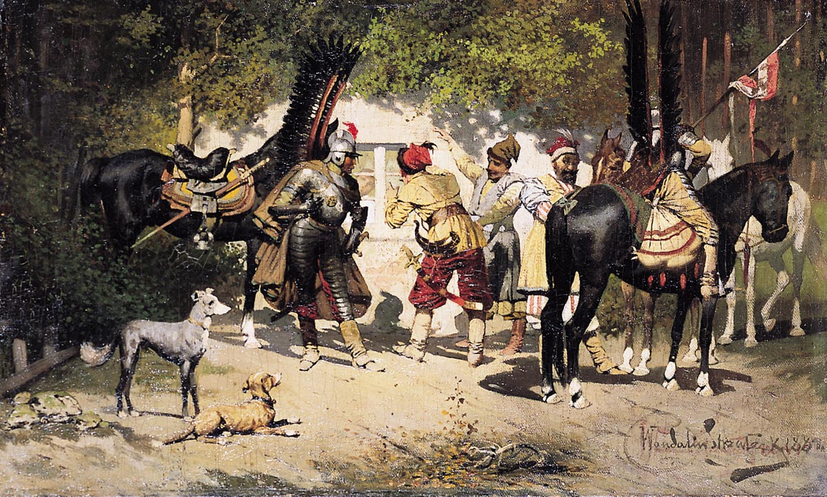 Knights in Front of a Cottage
