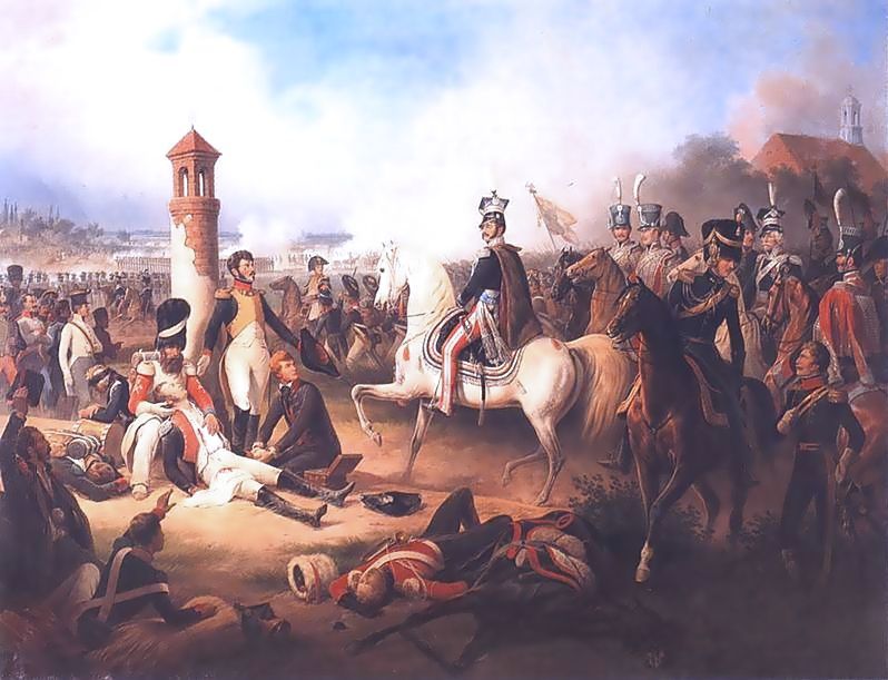 Death of Cyprian Godebski in the battle of Raszyn, 1809