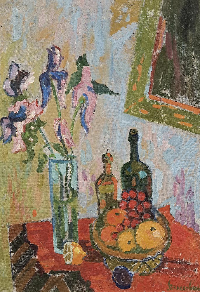 Still Life with a Bouquet of Irises
