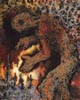 Human Figure in Flaming Landscape (Menschengestalt in flammenden Landschaft)
