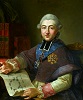 Portrait of Primate Michal Poniatowski with a Plan of Jablonna Palace in his Hand