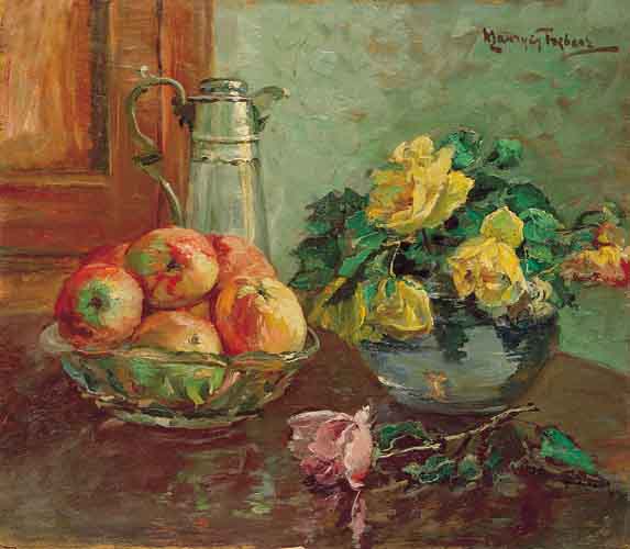 Still Life with Roses and Fruit