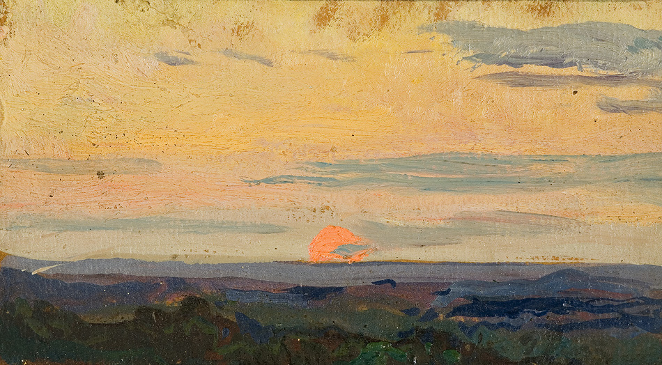 Sunset over the Steppe