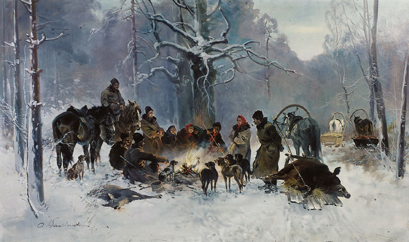 After Hunting in Winter