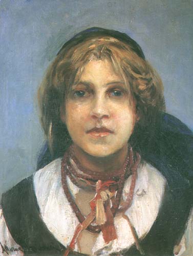 Girl in a Folk Costume