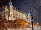 Wawel Castle in Cracow at Night