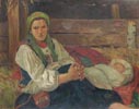 Woman with a Sleeping Child