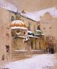 Widok Wawelu z Kaplic Zygmuntowsk w zimie