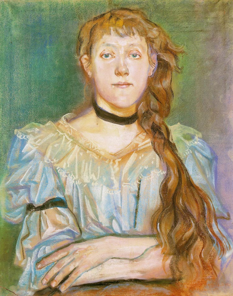 Portret Marii Waśkowskiej - dziewczyna z czarną aksamitką
