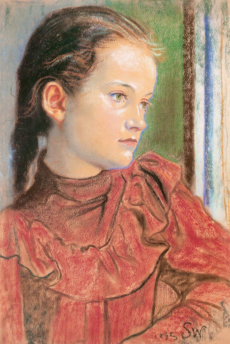 Portrait of a Girl in a Red Dress