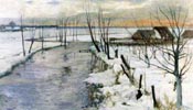 Winter Landscape with a Stream