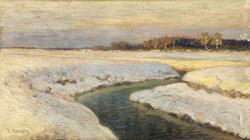 River in Snow