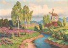 Summer Landscape with a Windmill